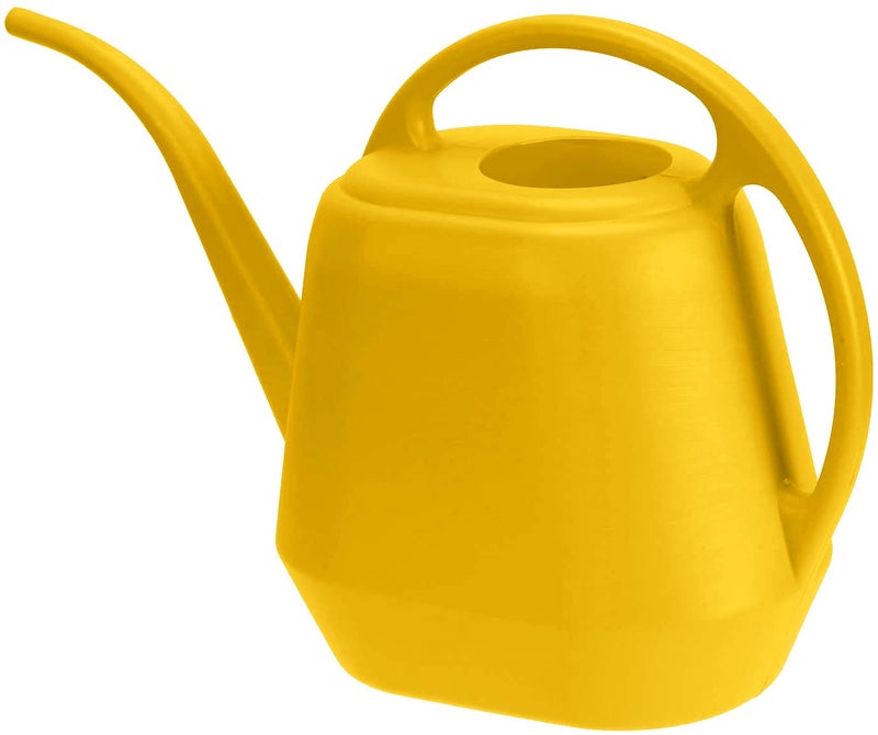 Fasmov Plastic Watering Can, Yellow, 1-Gallon - Image 2